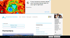 Desktop Screenshot of formentera-island.de